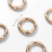 5070037 кольца-карабины для сумок, d 13/20 мм, толщина 3,5 мм, 5 шт, цвет золотистый