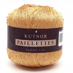 Paillettes (Kutnor) 138 красное золото, пряжа 50г
