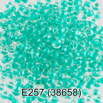 38658 (E257) зеленый круглый бисер Preciosa 5г