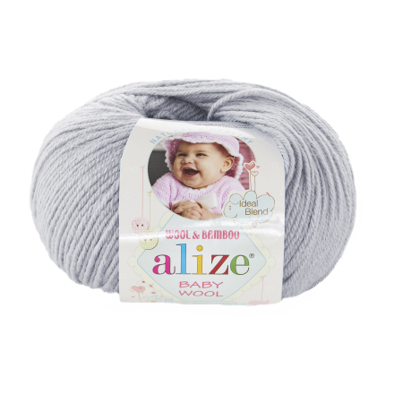 Baby Wool (Alize) 52 Gri, пряжа 50г