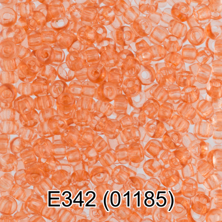 01185 (E342) т.оранжевый круглый бисер Preciosa 5г