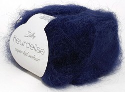 Fleurdelise (Silke) 610 темно-синий, пряжа 25г