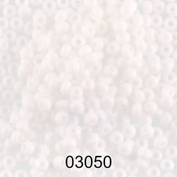 03050 (H661) N8 ультрабелый круглый бисер Preciosa 50г