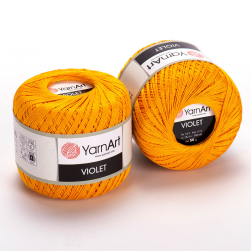 Violet (Yarnart) 5307 ярко-жёлтый, пряжа 50г