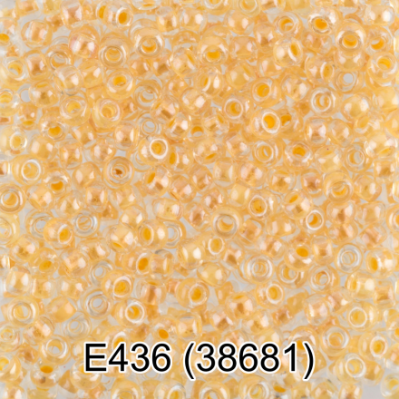 38681 (E436) бледно-желтый круглый бисер Preciosa 5г