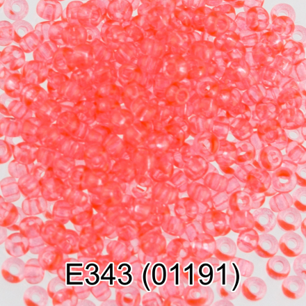 01191 (E343) яр.розовый круглый бисер Preciosa 5г