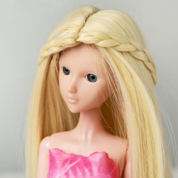 4275543 №613А волосы для кукол &quot;Волнистые с косичками&quot;