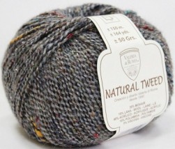 Natural Tweed (Valeria di Roma) 031 серый, пряжа 50г
