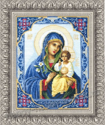 314 &quot;Пресвятая Богородица Неувядаемый цвет&quot; набор для вышивания крестом