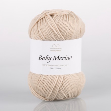 Baby Merino (Infinity) 3021 светлый бежевый, пряжа 50г
