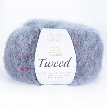 Tweed (Infinity) 6070 серо-голубой, пряжа 50г