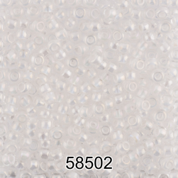 58502 (А544) прозрачный/перламутр круглый бисер Preciosa 5г