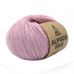 Alpaca Silk (Kutnor) 8930 нежный розовый, пряжа 50г
