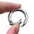 4598298 кольца-карабины плоские, d 20/28 мм, толщина 4 мм, 5 шт, цвет серебристый