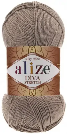 Diva Stretch (Alize) 167 бежевый, пряжа 100г