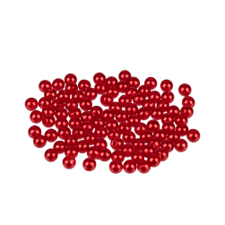 PB 09 ярко-красный, бусины пластиковые 4мм 100шт ± 5