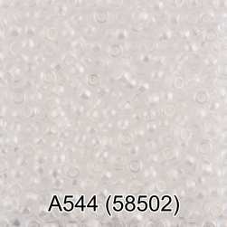 58502 (А544) прозрачный/перламутр круглый бисер Preciosa 50г