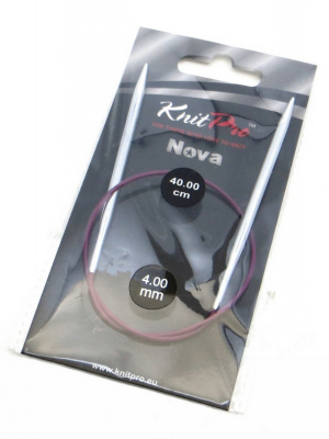 10353 Nova Metal KnitPro спицы круговые 4 мм 40 см