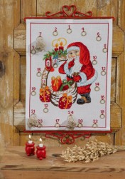 34-3266 календарь &quot;Санта Клаус&quot; набор для вышивания крестом