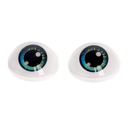7337982 голубые глаза для игрушек 11,6х15,5 см 10шт 