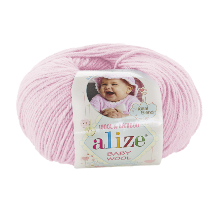 Baby Wool (Alize) 185 Acik Pembe, пряжа 50г