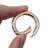 4598301 кольца-карабины плоские, d 25/34 мм, толщина 4,5 мм, 5 шт, цвет золотистый