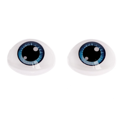 7337985 серо-голубые глаза для игрушек 11,6х15,5 см 10шт
