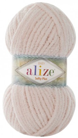 Softy Plus (Alize) 382 светлый бежевый, пряжа 100г