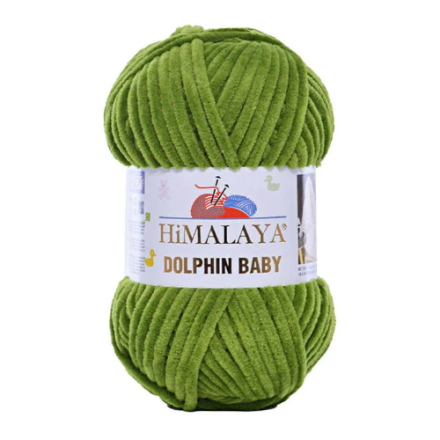 Dolphin Baby (Himalaya) 80371 яркий зеленый, пряжа 100г