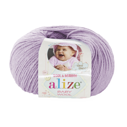 Baby Wool (Alize) 146 Lila, пряжа 50г