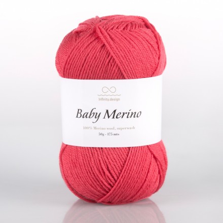 Baby Merino (Infinity) 4327 малиновый, пряжа 50г
