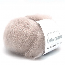 Silk Mohair Lux (Lana Gatto) 6039 нежный бежевый, пряжа 25г