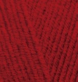 Lanagold (Alize)  56 Kırmızı, пряжа 100г 