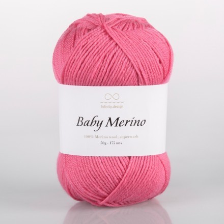 Baby Merino (Infinity) 4516 розовый, пряжа 50г