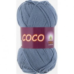 Coco (Vita) 4331 потертая джинса, пряжа 50г