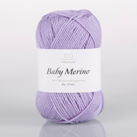 Baby Merino (Infinity) 5213 светлый сиреневый, пряжа 50г