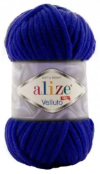 Velluto (Alize) 360 темно синий, пряжа 100г