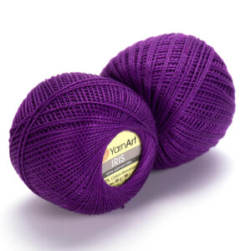 Iris (Yarnart) 919 фиолетовый, пряжа 20г