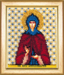 Б-1187 &quot;Икона святой преподобной Апполинарии&quot; набор для вышивания бисером