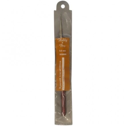 955060 Крючок для вязания с пластиковой ручкой, 0,6мм