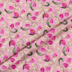 Весенний этюд, ВЭ-12 розовый, ткань для пэчворка 50х55 см
