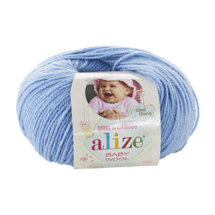 Baby Wool (Alize) 40 Mavi, пряжа 50г