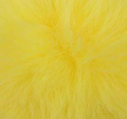 4453153 жёлтый помпон из искусственного меха 10 см