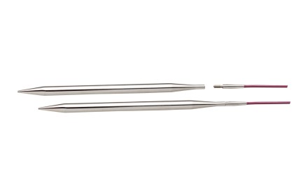 10421 Nova Metal KnitPro спицы съемные 3.0мм для длины тросика 20-28см