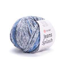 Jeans Splash (Yarnart) 947 джинсовый принт, пряжа 50г