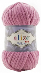 Velluto (Alize) 98 розовый, пряжа 100г