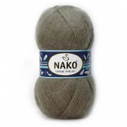 Mohair Delicate (Nako) 6139 серо-коричневый , пряжа 100г