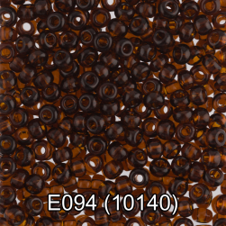 10140 (E094) т.коричневый прозрачный бисер, 5г