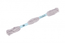 Gamma Cloud 08 розово-серый, нитки для вышивания 6м