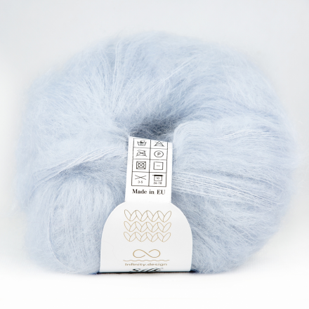 Silk Mohair (Infinity) 5930 бледный голубой, пряжа 25г
